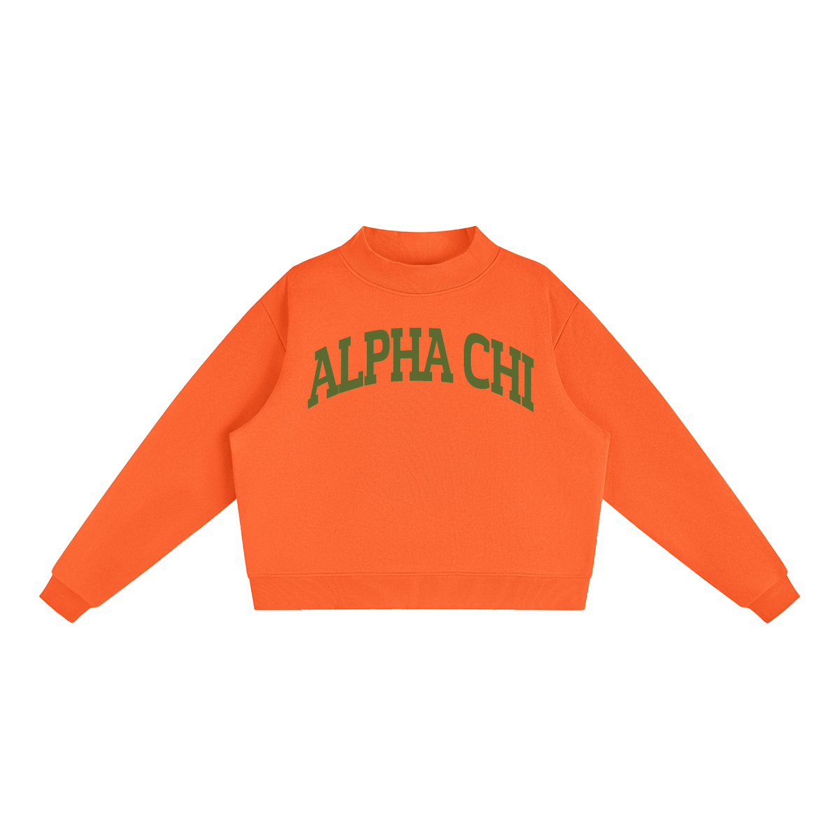 Alpha Chi Omega Mock Neck Sweatshirt