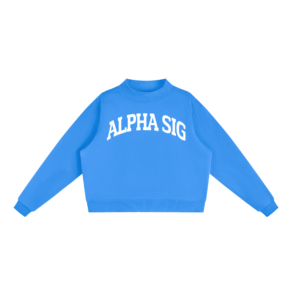 Alpha Sigma Alpha Mock Neck Sweatshirt