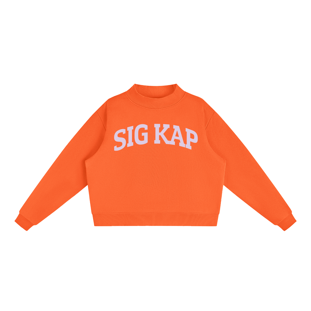 Sigma Kappa Purple Mock Neck Sweatshirt