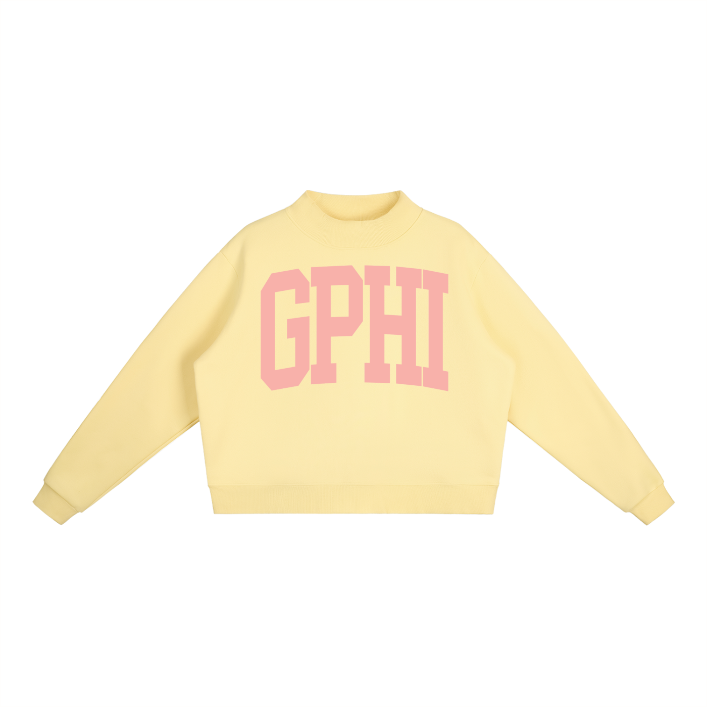 Gamma Phi Beta Big Mock Neck Sweatshirt - Ivy Society