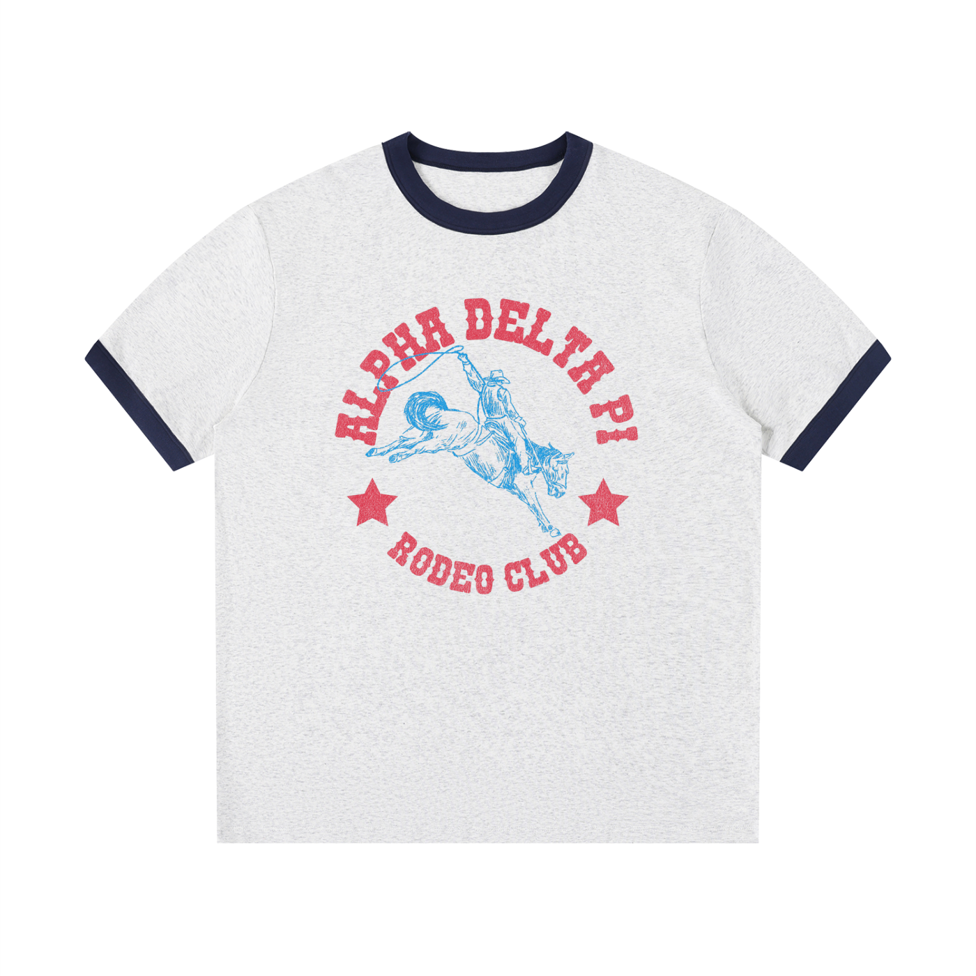 Alpha Delta Pi Rodeo Club Ringer Tee
