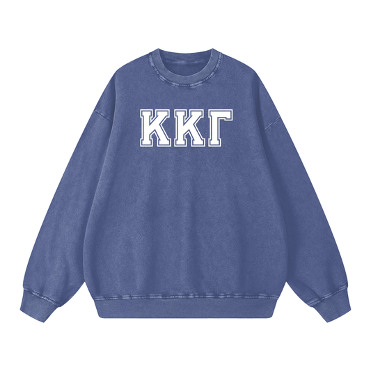 Kappa Kappa Gamma Letters Oversized Sweatshirt - Ivy Society