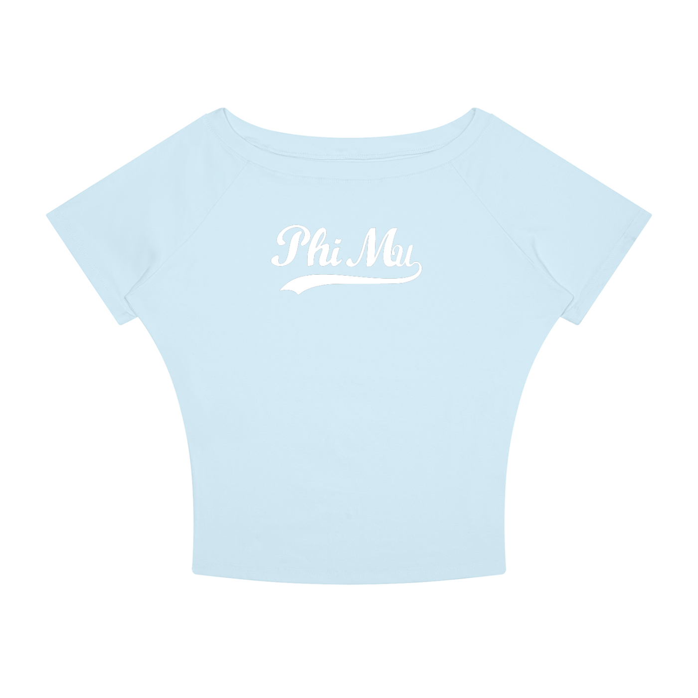Phi Mu Off the Shoulder Tee