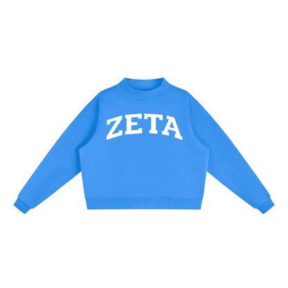 Zeta Tau Alpha Mock Neck Sweatshirt