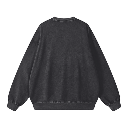 Chi Omega Letters Oversized Sweatshirt - Ivy Society