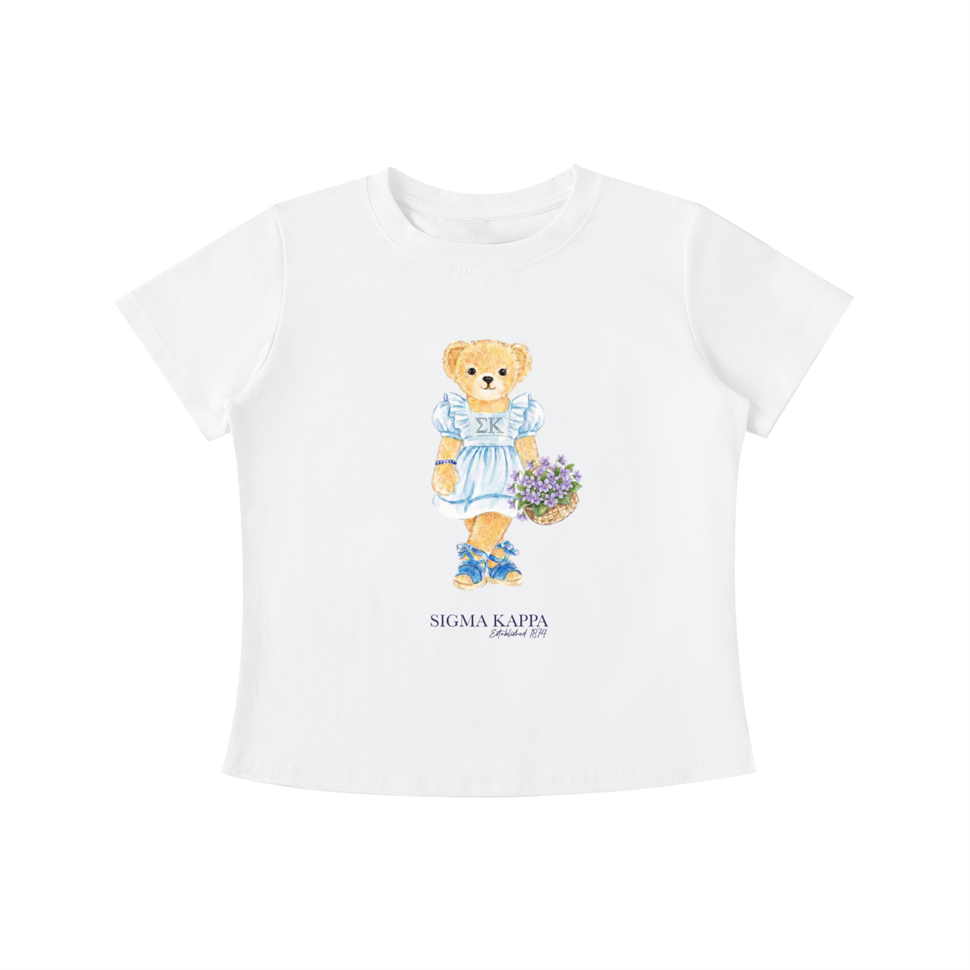 Sigma Kappa Flower Bear T Shirt