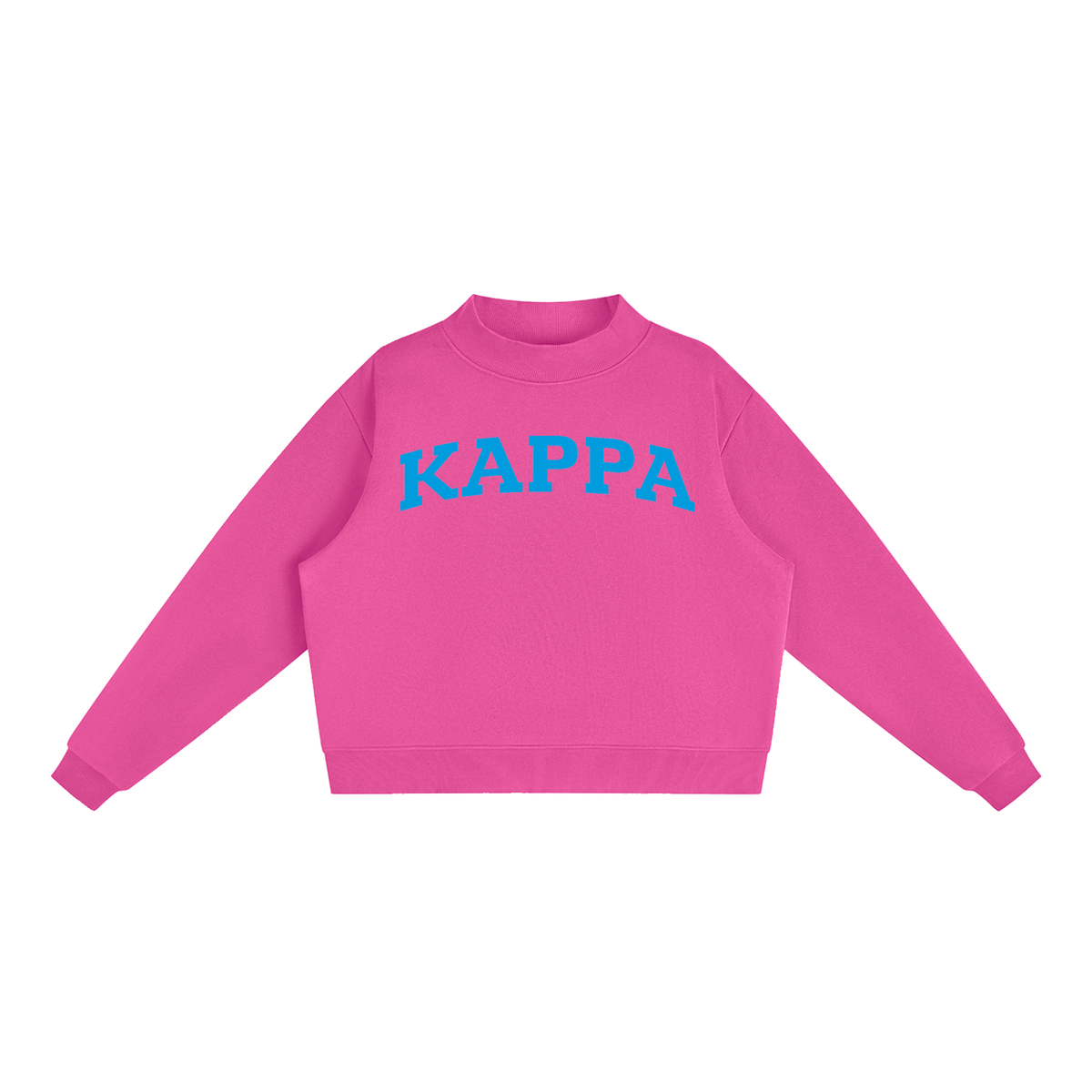 Kappa Kappa Gamma Blue Mock Neck Sweatshirt