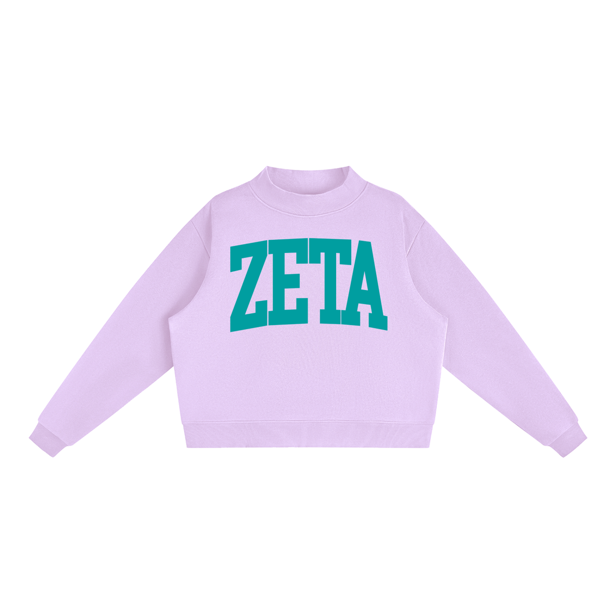 Zeta Tau Alpha Big Mock Neck Sweatshirt