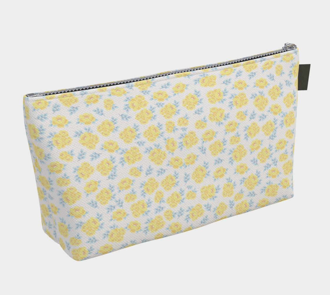Alpha Xi Delta Personalized Floral Makeup Bag