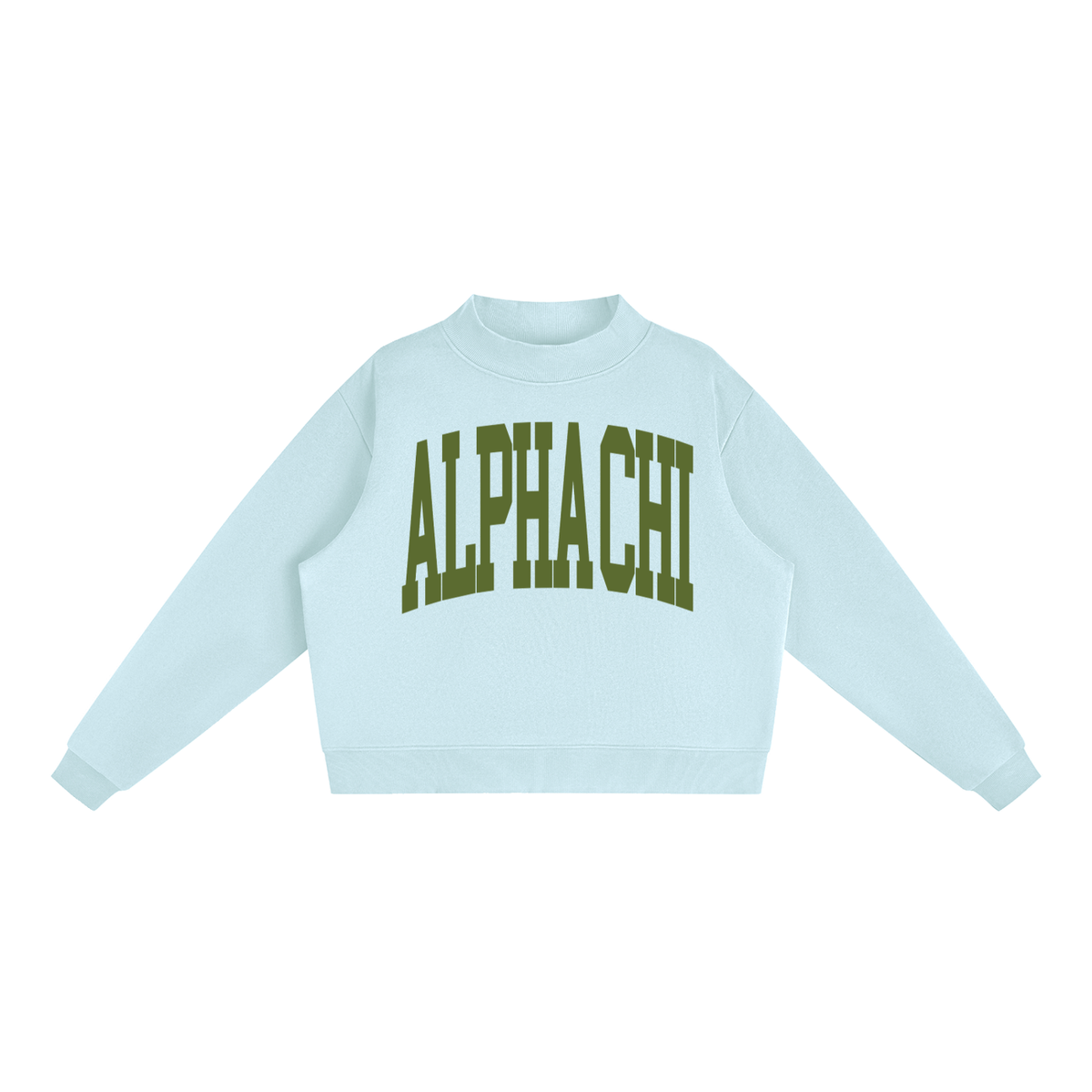 Alpha Chi Omega Big Mock Neck Sweatshirt