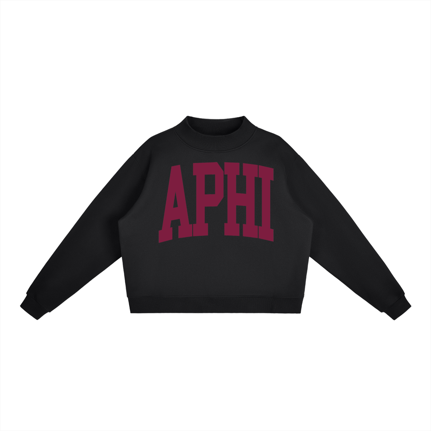 Alpha Phi Big Mock Neck Sweatshirt - Ivy Society