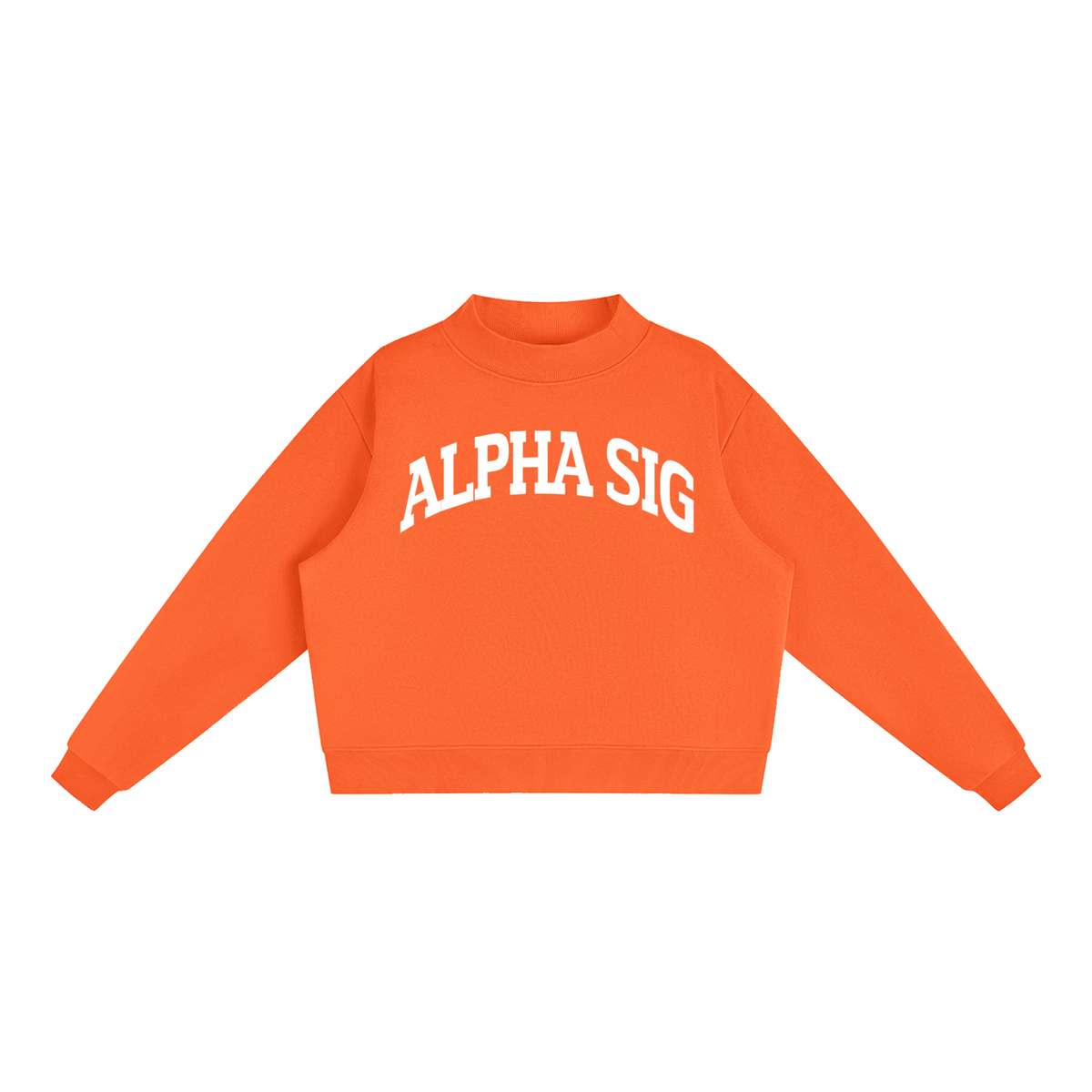 Alpha Sigma Alpha Mock Neck Sweatshirt