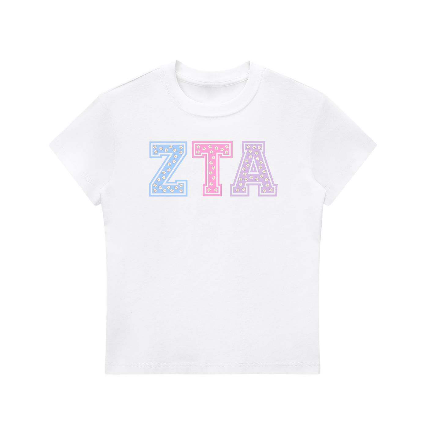 Zeta Tau Alpha Pastel Fitted Tee