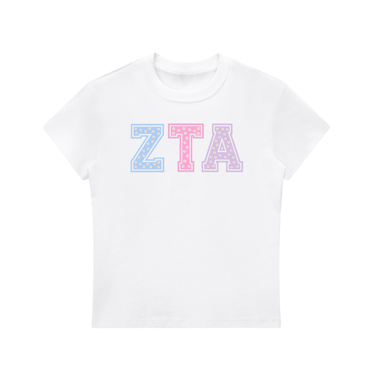 Zeta Tau Alpha Pastel Fitted Tee