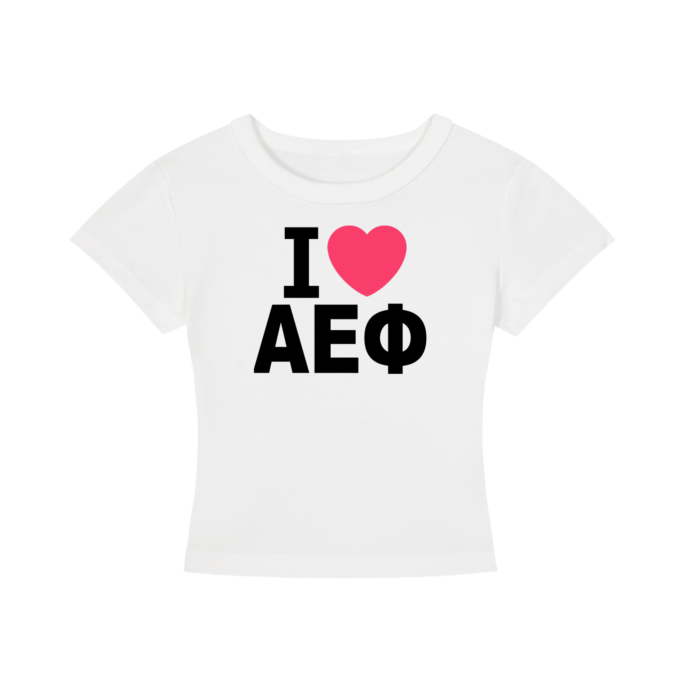 I Heart Alpha Epsilon Phi Baby Tee