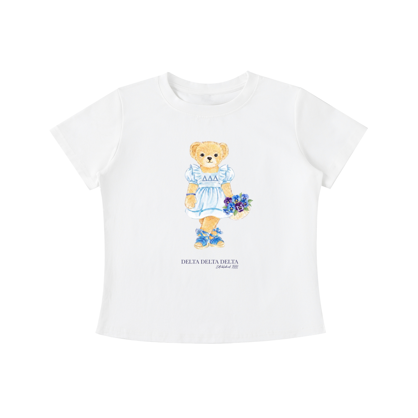 Tri Delta Flower Bear T Shirt