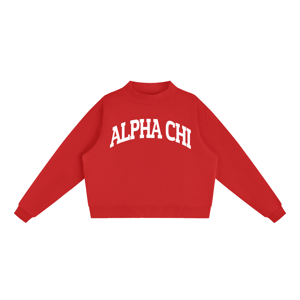Alpha Chi Omega Mock Neck Sweatshirt