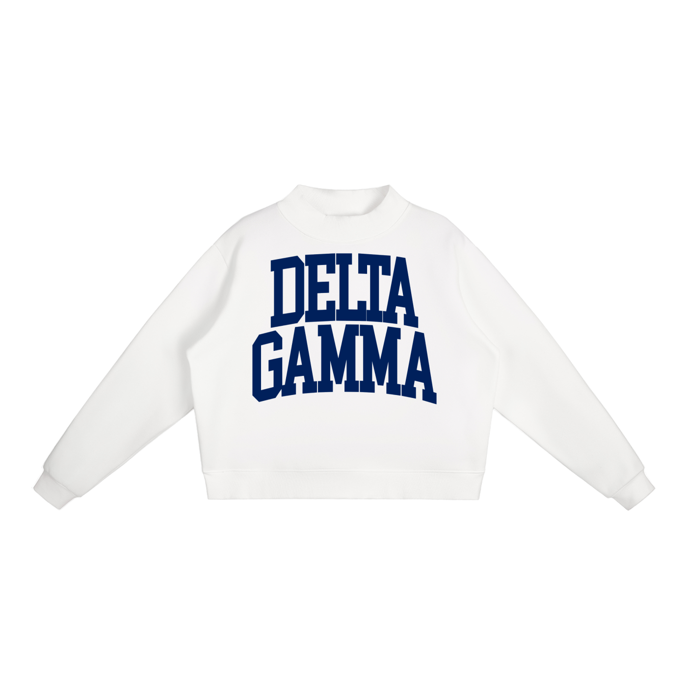Delta Gamma Big Mock Neck Sweatshirt - Ivy Society