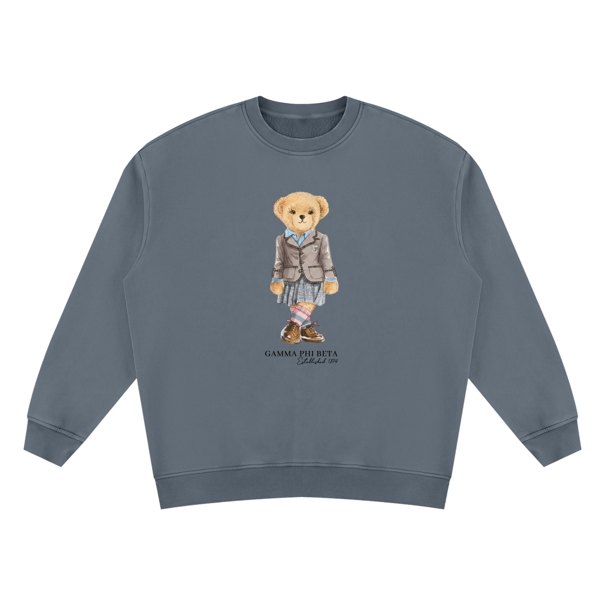 Gamma Phi Beta Sorority Bear Vintage Wash Sweatshirt