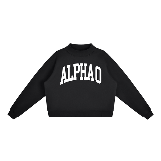 Alpha Omicron Pi Big Mock Neck Sweatshirt