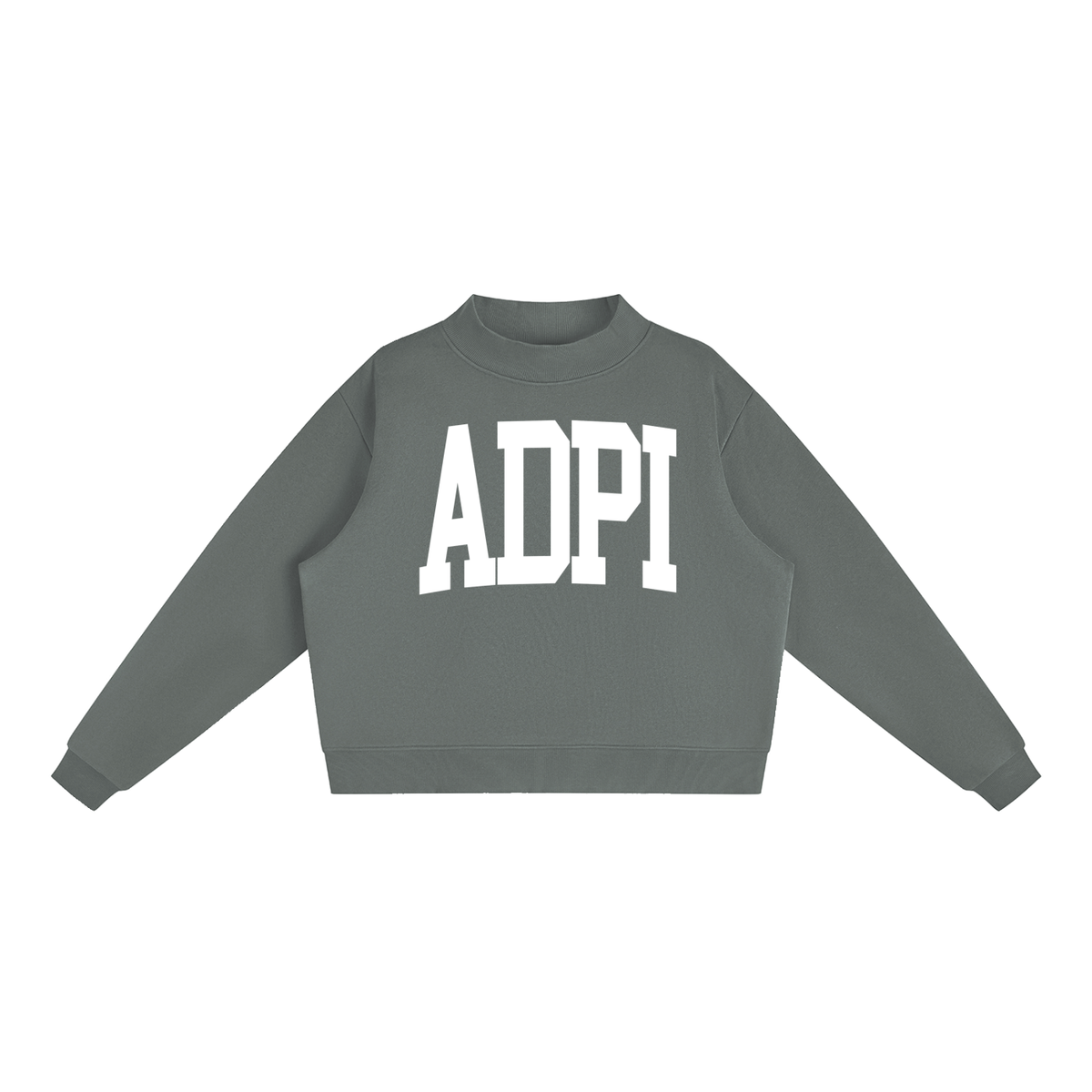 Alpha Delta Pi Big Letters Mock Neck Sweatshirt