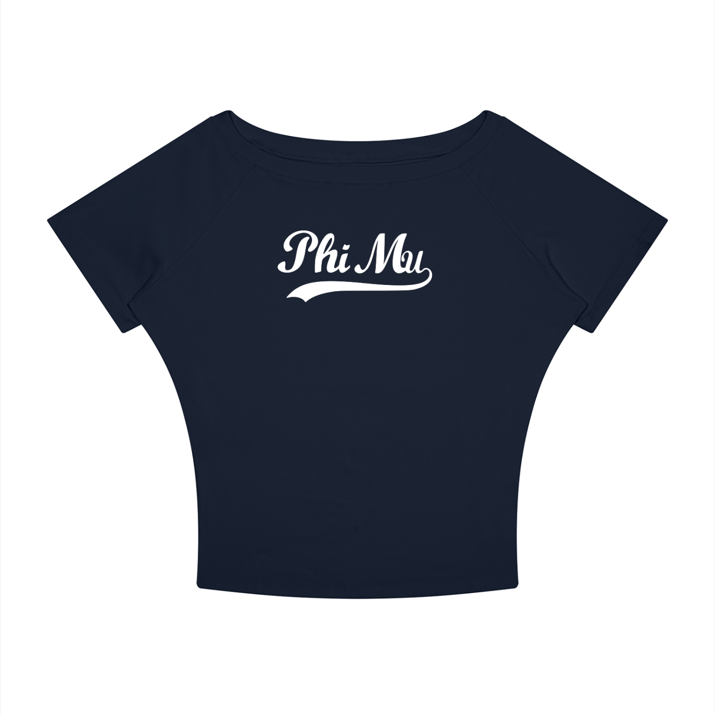 Phi Mu Off the Shoulder Tee