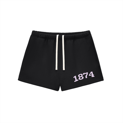 Purple Sigma Kappa Fleece Drawstring Shorts - Ivy Society