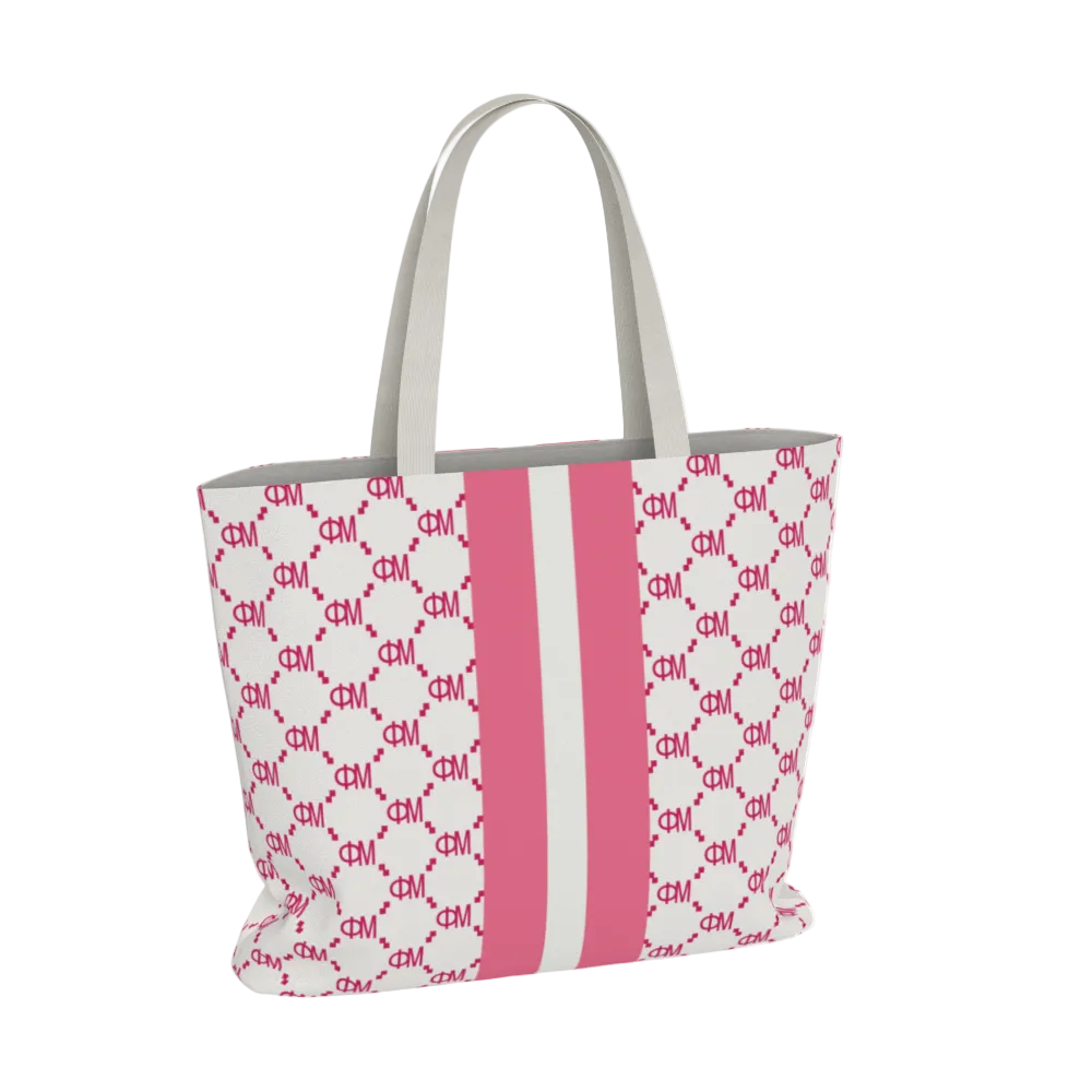 Phi Mu Print Tote Bag