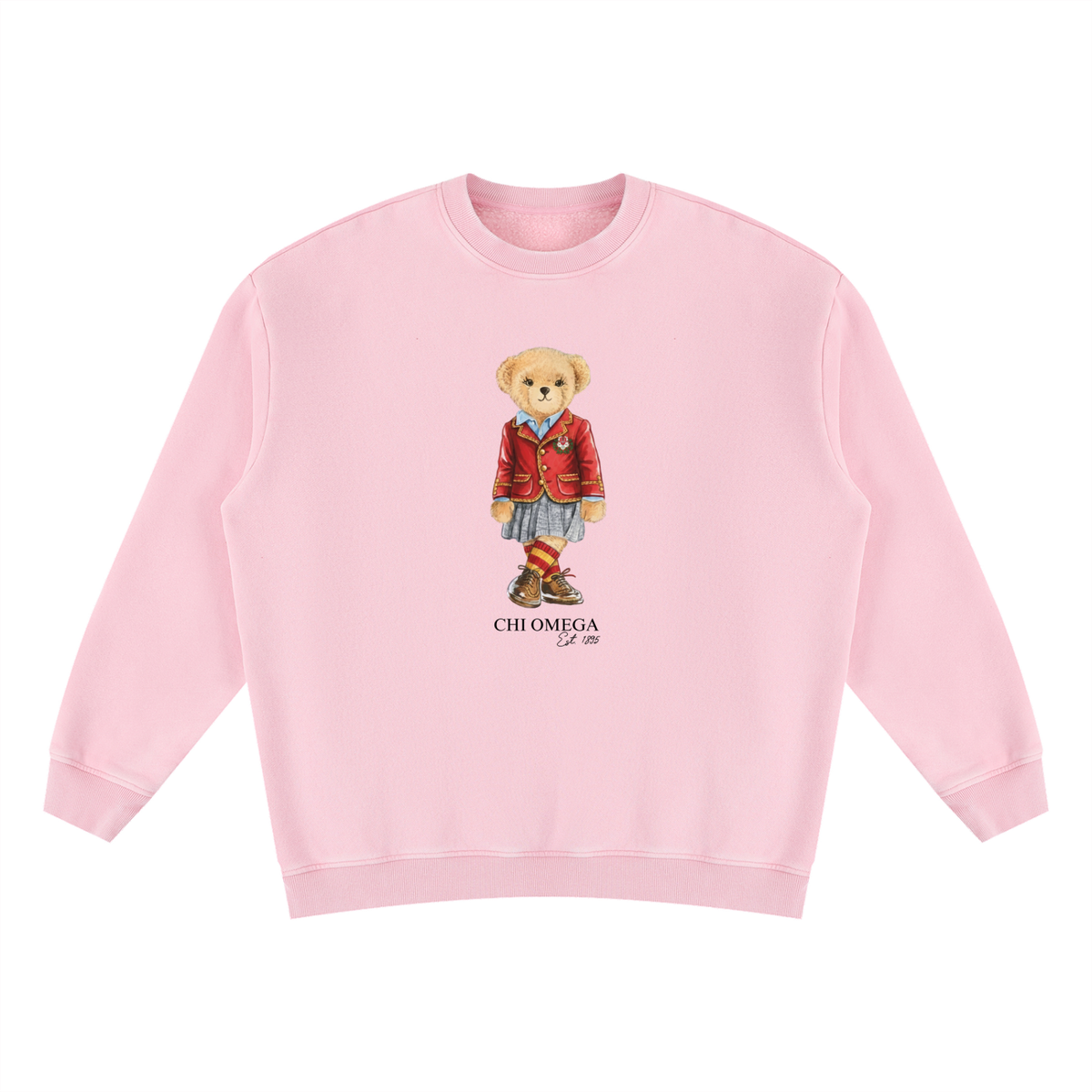 Chi Omega Sorority Bear Vintage Wash Sweatshirt