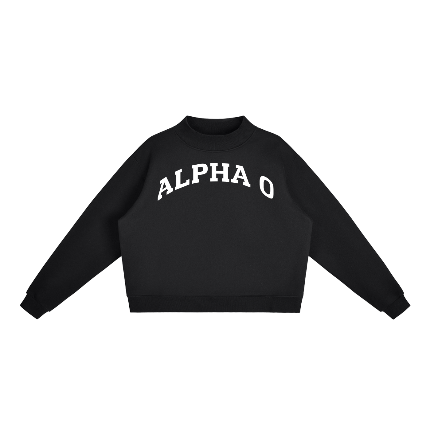 Alpha Omicron Pi Mock Neck Sweatshirt