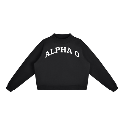 Alpha Omicron Pi Mock Neck Sweatshirt