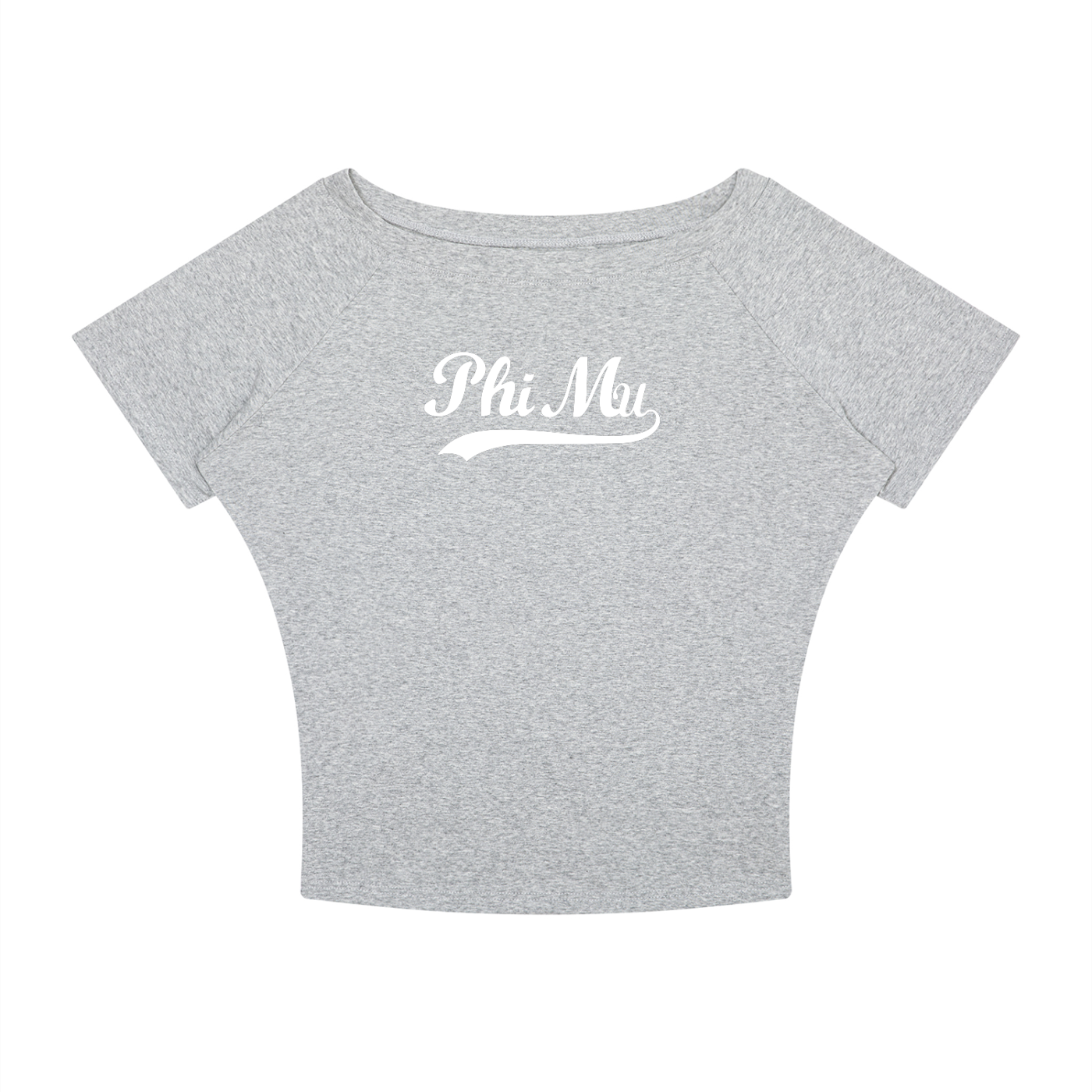 Phi Mu Off the Shoulder Tee