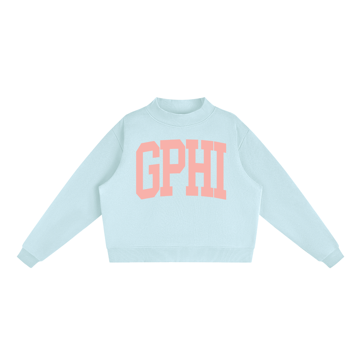 Gamma Phi Beta Big Mock Neck Sweatshirt