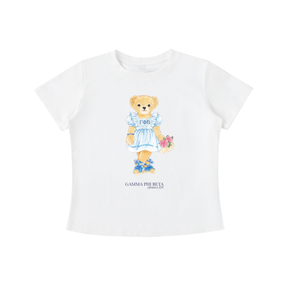 Gamma Phi Beta Flower Bear T Shirt