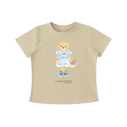 Gamma Phi Beta Flower Bear T Shirt