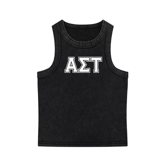 Alpha Sigma Tau Letters Tank Top - Ivy Society