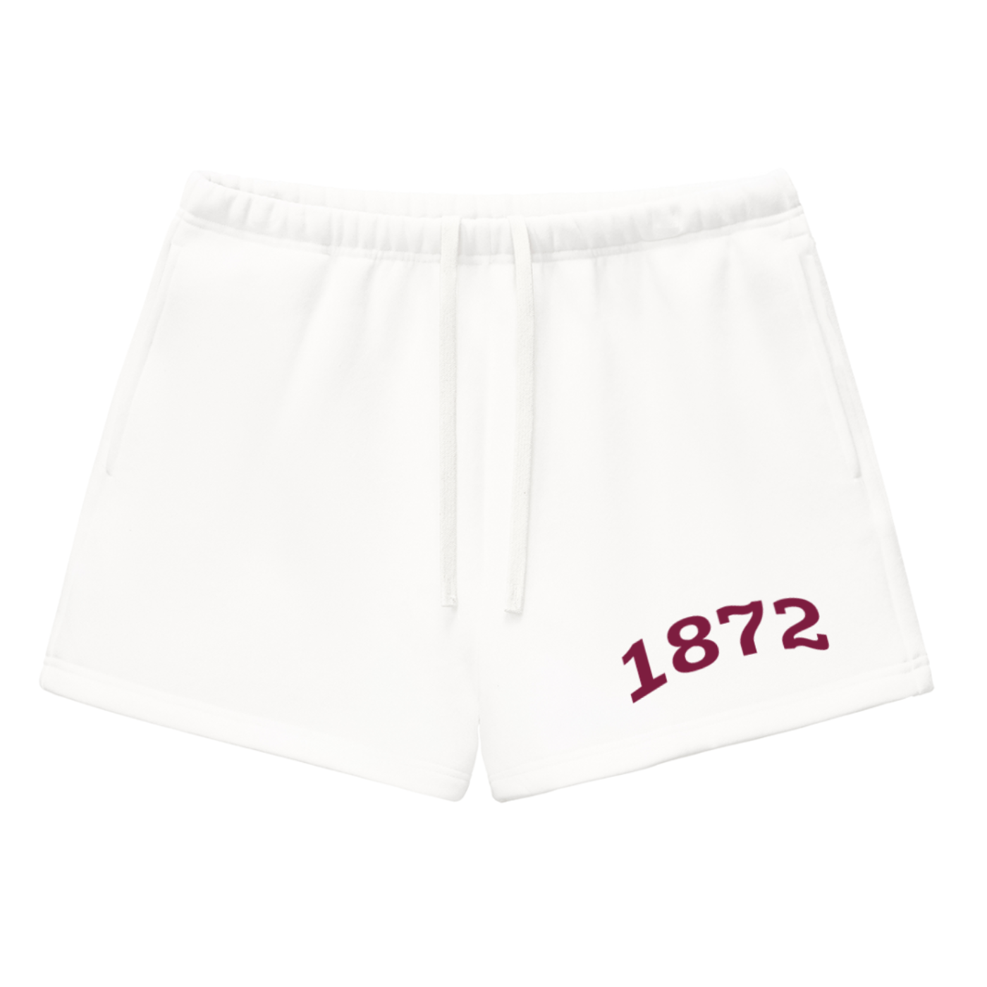 Bordeaux Alpha Phi Fleece Drawstring Shorts - Ivy Society