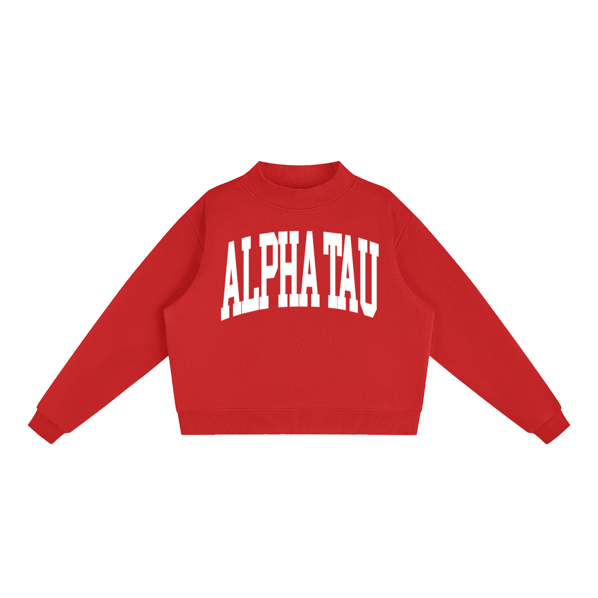 Alpha Sigma Tau Mock Neck Sweatshirt