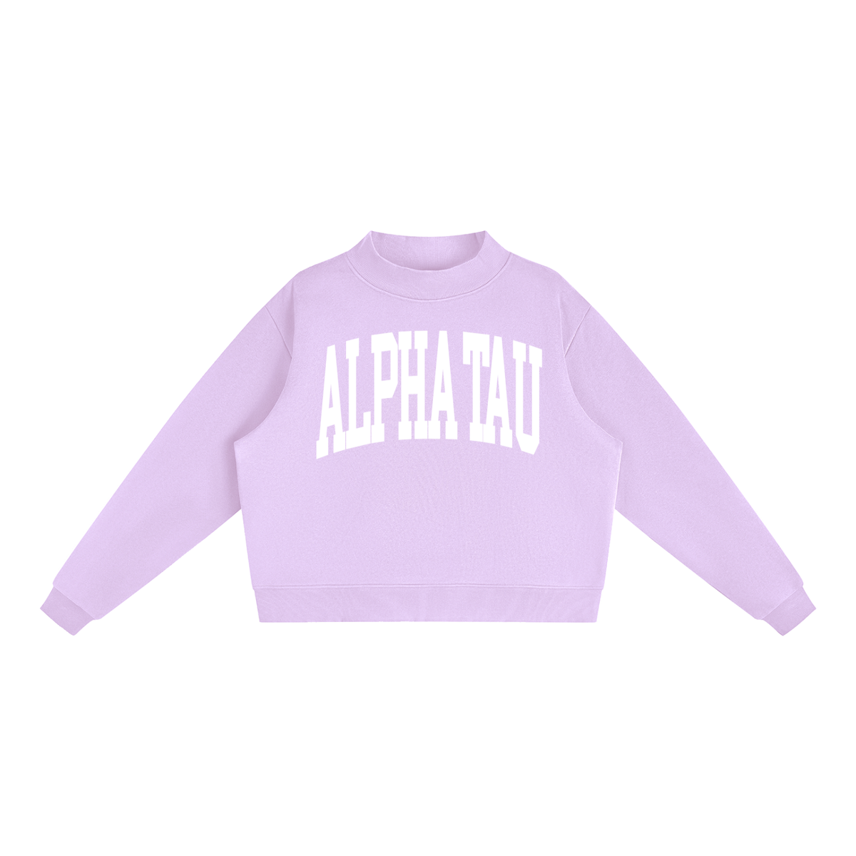 Alpha Sigma Tau Mock Neck Sweatshirt