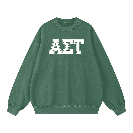 Alpha Sigma Tau Letters Sweatshirt - Ivy Society