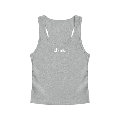 Phi Mu Athletic Ruched Tank Top