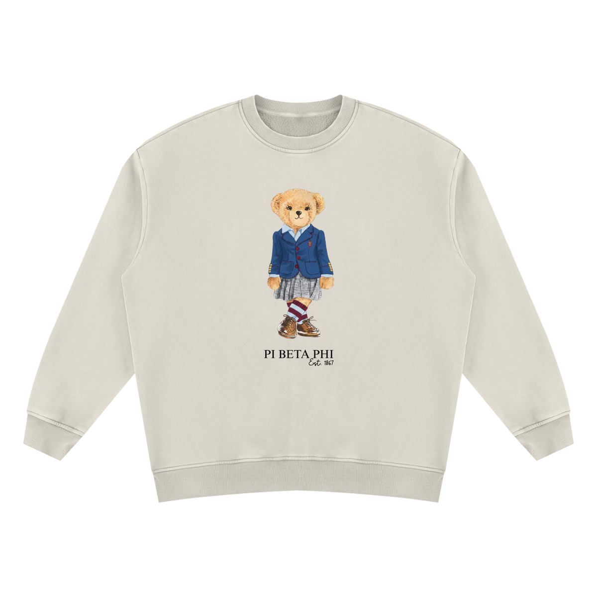 Pi Beta Phi Sorority Bear Vintage Wash Sweatshirt