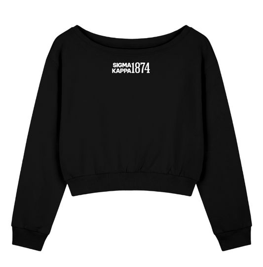 Sigma Kappa 1874 Off the Shoulder Sweatshirt