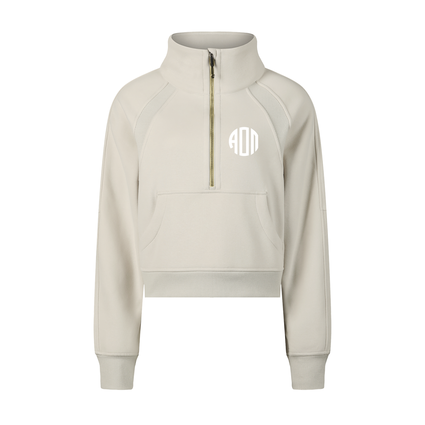 Alpha Omicron Pi Monogram Half-Zip Sweatshirt - Ivy Society