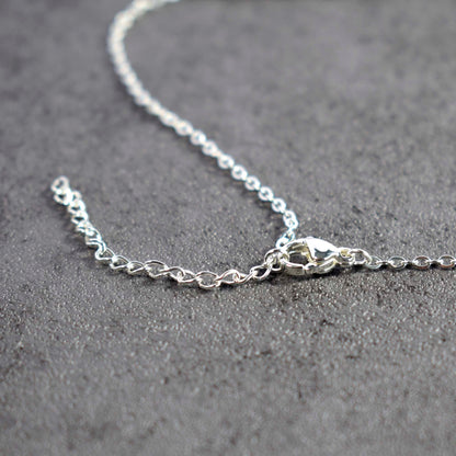 Kappa Delta Chi Silver Greek Letters Necklace