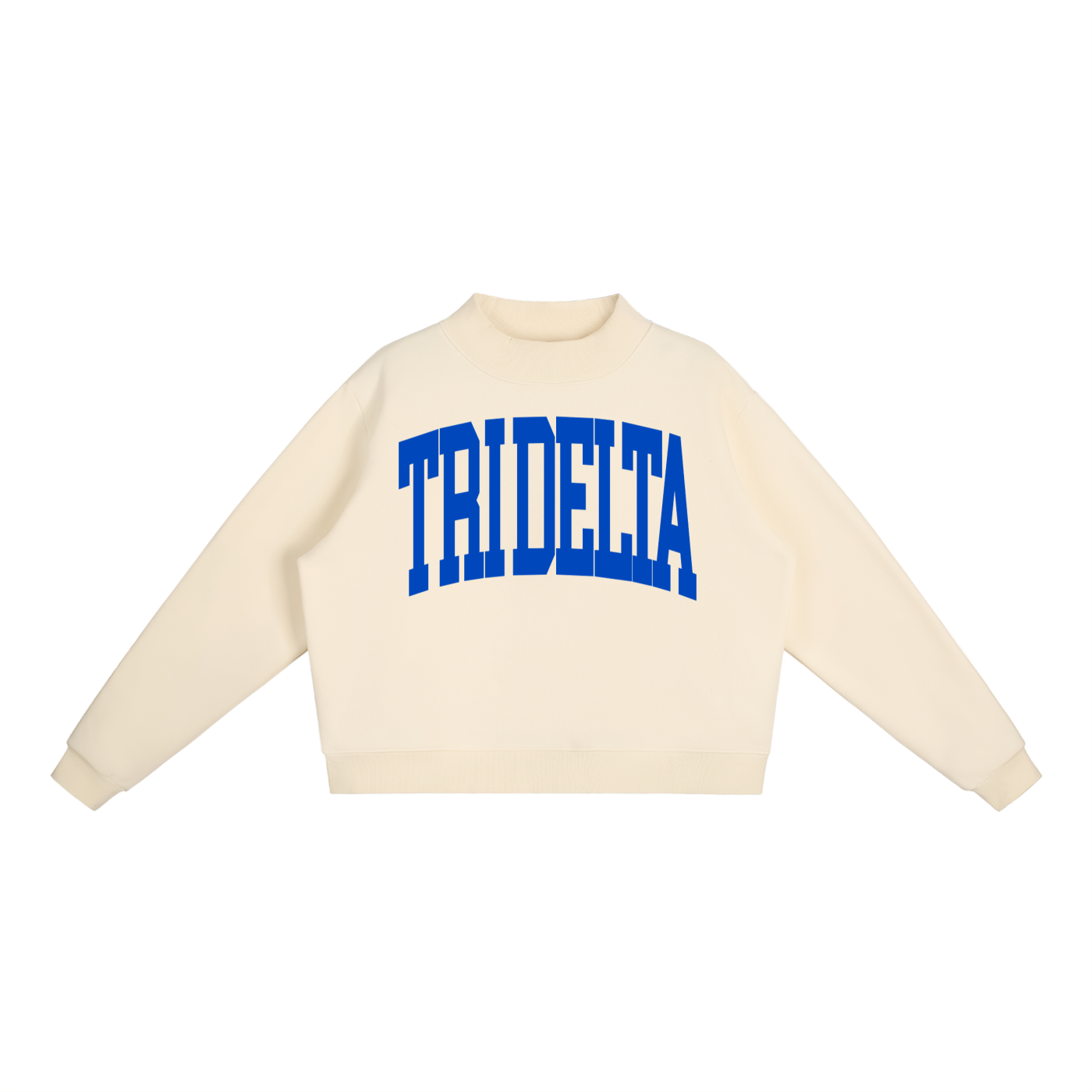 Tri Delta Big Mock Neck Sweatshirt - Ivy Society