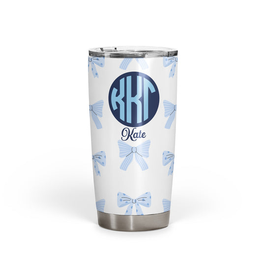 Kappa Kappa Gamma Personalized Bow Tumbler