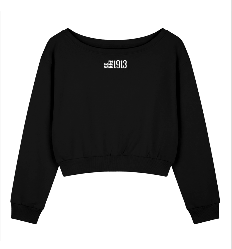 Phi Sigma Sigma 1913 Off The Shoulder Sweatshirt