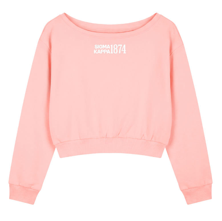 Sigma Kappa 1874 Off the Shoulder Sweatshirt