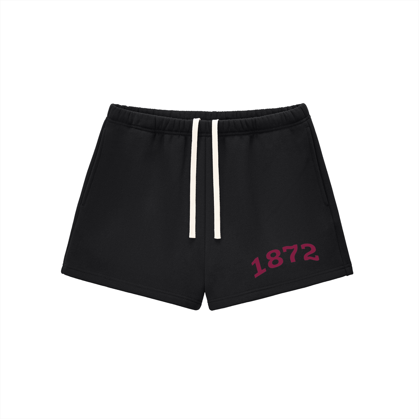 Bordeaux Alpha Phi Fleece Drawstring Shorts - Ivy Society